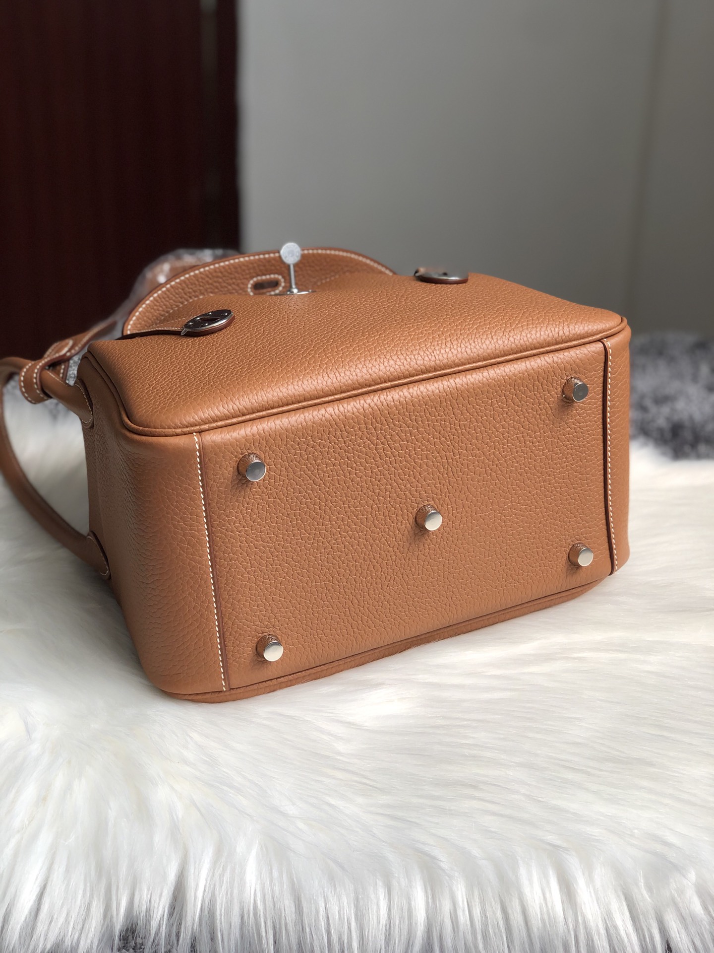 에르메스 린디백26 골드브라운 은장